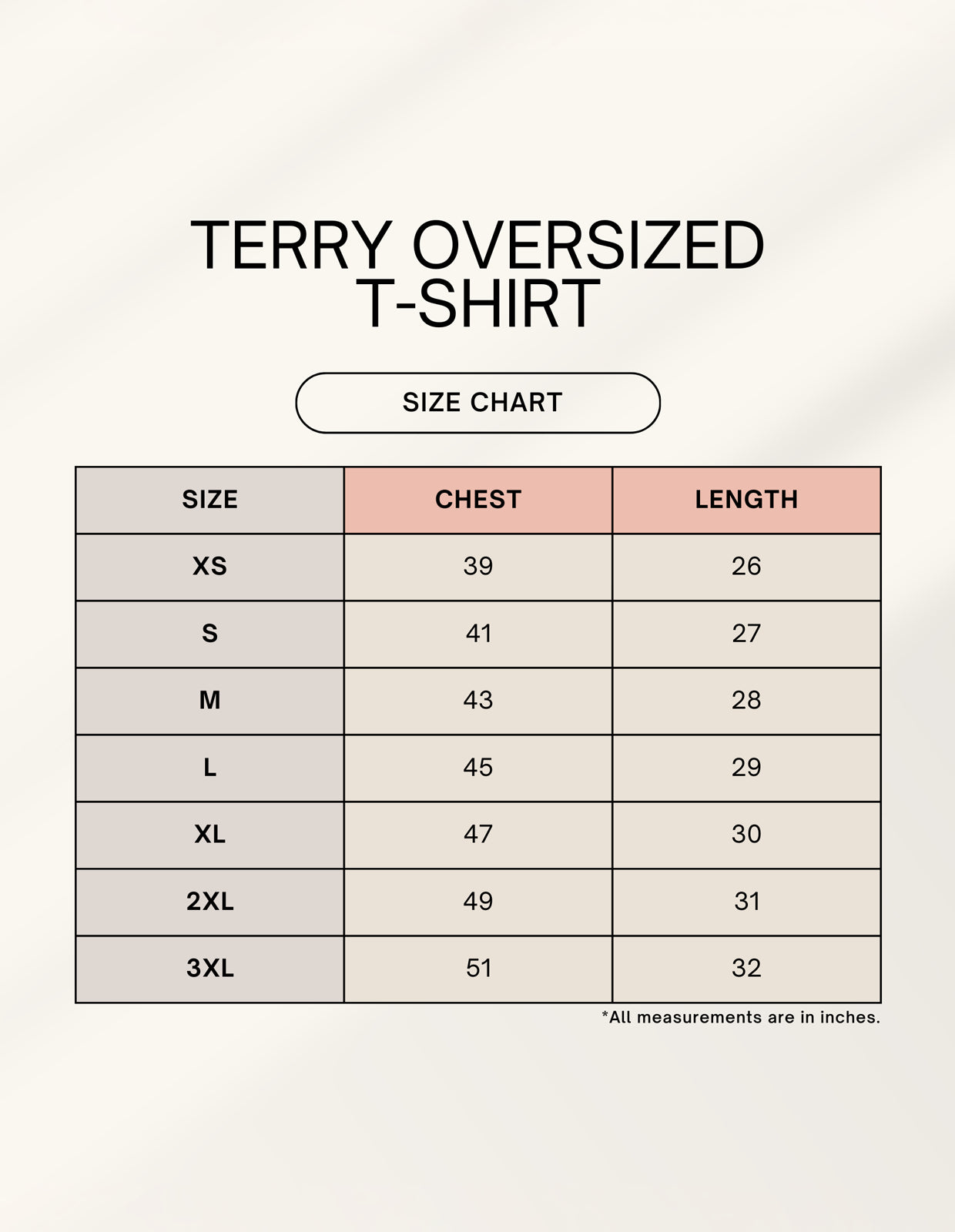 GOA Unisex Terry Oversized Tee